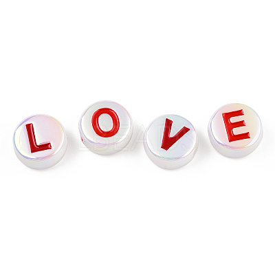 UV Plating Enamel Acrylic Beads PACR-N015-01F-1