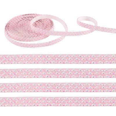 3 Yards Resin Self Adhesive Sewing Trim Hotfix Rhinestone Tape DIY-TA0013-15D-1