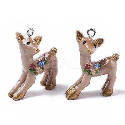 Resin Pendants RESI-T028-67-1