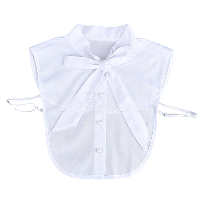 Polyester & Cotton & Nylon Detachable Shirt Collar AJEW-WH0643-161-1