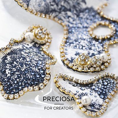Preciosa&reg MAXIMA Crystal Round Stones X-PRC-RBSS24-60000-1