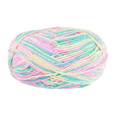Light Gradient Segment Dyed Polyester Yarn DIY-TADJ0002-005F-1