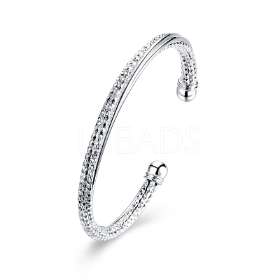 Trendy Brass Cuff Bangles BJEW-BB31070-1