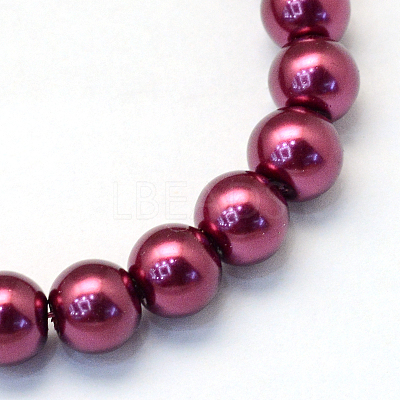 Baking Paint Glass Pearl Bead Strands HY-Q003-3mm-72-1