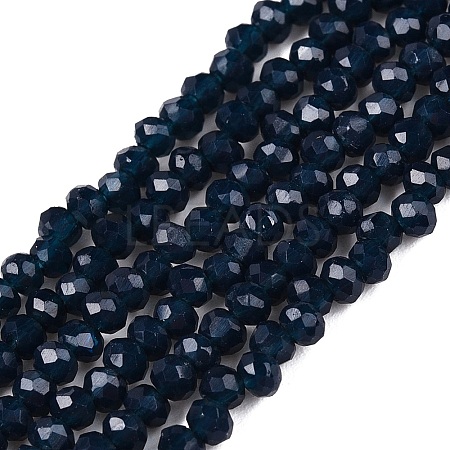 Opaque Solid Color Imitation Jade Glass Beads Strands EGLA-A044-P1mm-D16-1
