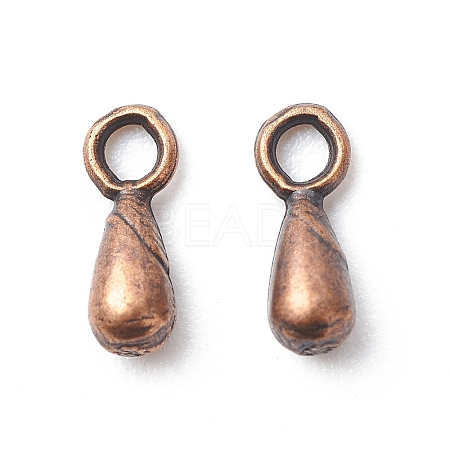 Tibetan Style Alloy Red Copper Metal Charms X-RLF0911Y-NF-1