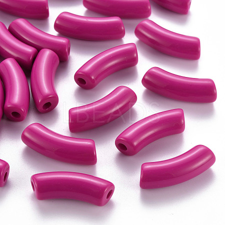 Opaque Acrylic Beads MACR-S372-001B-S006-1