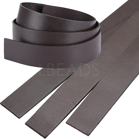3Pcs Flat Leather Jewelry Cord WL-GF0001-16A-01-1