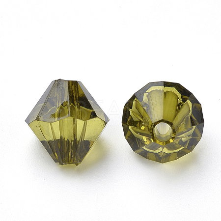 Transparent Acrylic Beads TACR-S146-6mm-25-1
