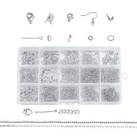 Metal Jewelry Findings Kits FIND-YW0001-05S-1
