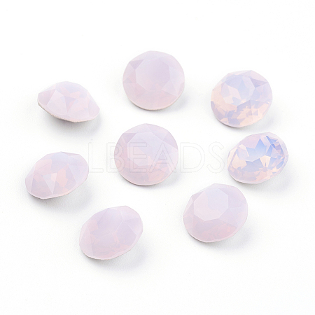 Pointed Back & Back Plated K9 Glass Rhinestone Cabochons RGLA-J012-8mm-395-1