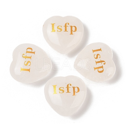 Natural Quartz Crystal Heart Engraving MBTI Figurines Statues for Home Office Desk Decorations G-K353-05D-1
