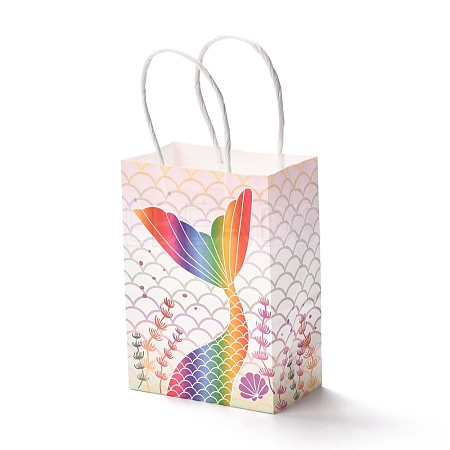 Rectangle Foldable Creative Kraft Paper Gift Bag CARB-B001-01B-1
