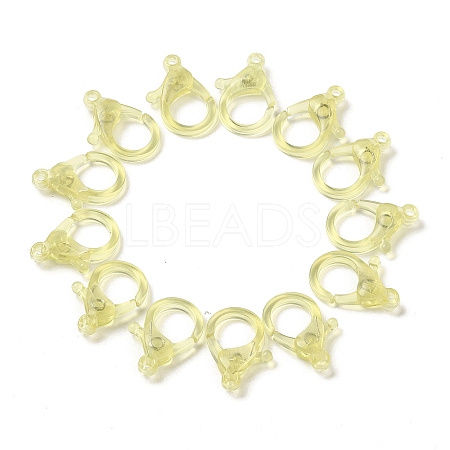 Transparent Plastic Lobster CLaw Clasps KY-H005-A01-1