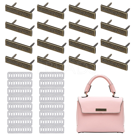 16 Sets Alloy Handcrafted Label DIY-PH0035-74AB-1
