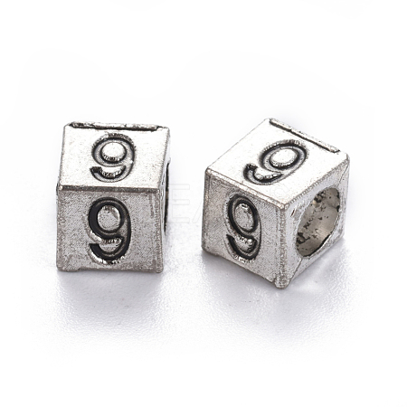 Alloy European Beads PALLOY-WH0065-52I-1