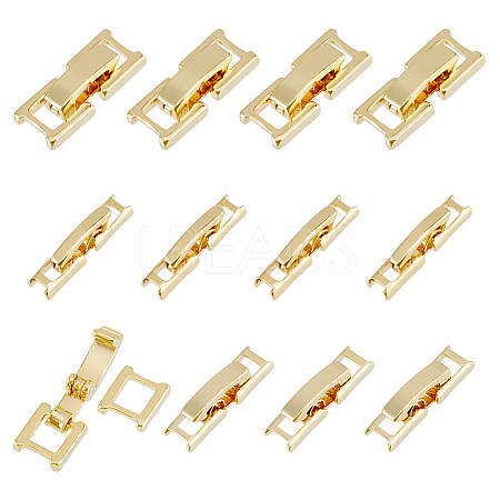 12Pcs 3 Styles Eco-Friendly Brass Watch Band Clasps KK-DC0003-98-1