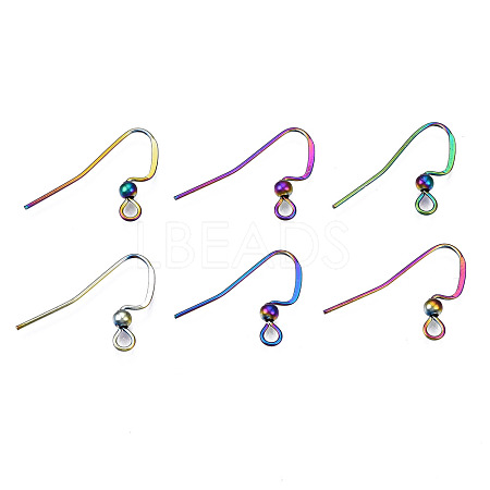 Ion Plating(IP) 304 Stainless Steel French Earring Hooks STAS-S119-013-1