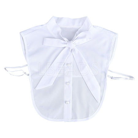 Polyester & Cotton & Nylon Detachable Shirt Collar AJEW-WH0643-161-1