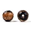 Handmade Gold Sand Lampwork Beads LAMP-T019-12mm-02-3