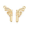 Brass Micro Pave Cubic Zirconia Pendants KK-N231-246-2
