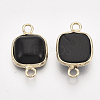 Natural Black Stone Links G-S344-69N-2