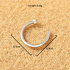 304 Stainless Steel Hoop Nose Rings WG032BD-03-1