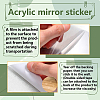 CREATCABIN 2Pcs Mirror Wall Stickers DIY-CN0001-98-3