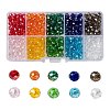 10 Colors Electroplate Glass Beads EGLA-X0006-01B-6mm-1