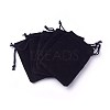 Velvet Cloth Drawstring Bags X-TP-C001-50x70mm-4-1