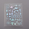 Waterproof Transparent Plastic Stickers X-DIY-E015-27F-1
