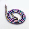 Electroplate Non-magnetic Synthetic Hematite Beads Strands G-J216A-10-2