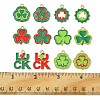 12Pcs 12 Styles Saint Patrick's Day Alloy Enamel Pendants ENAM-FS0001-66-4