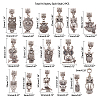 Tibetan Style Alloy European Dangle Charms PALLOY-PH0005-84AS-2