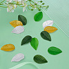 640Pcs 4 Colors Polyester Artificial Leaf DIY-BC0016-28-4