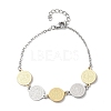Religion 304 Stainless Steel Link Bracelets for Women BJEW-F524-03GP-4