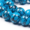 Synthetic Turquoise Beads Strands TURQ-G832-01-14mm-3