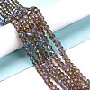 Electroplate Glass Beads Strands EGLA-A034-T10mm-L06-4