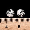 Floral Printed Porcelain Beads PORC-Q201-6mm-5-3