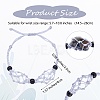 Adjustable Braided Nylon Cord Macrame Pouch Bracelet Making AJEW-SW00013-08-2