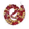 Baking Paint Electroplate Transparent Glass Beads Strands EGLA-N020-04-3