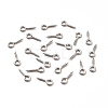 Non-Tarnish 304 Stainless Steel Screw Eye Pin Peg Bails X-STAS-E044-07P-02-3