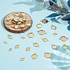 64Pcs 8 Styles 304 Stainless Steel Cabochon Connector Settings STAS-HY0001-86G-4