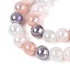 Electroplate Glass Beads Strands X-EGLA-N019-10mm-01-3