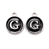 Platinum Plated Alloy Charms ENAM-S118-02G-P-1