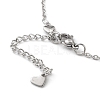 304 Stainless Steel Cable Chain Anklets AJEW-H104-11P-3