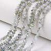 Electroplate Glass Beads Strands EGLA-A034-J6mm-S04-1