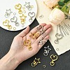 20Pcs 4 Styles Heart/Star Alloy Swivel Clasps FIND-YW0005-60-8
