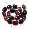 Natural Multi-Color Agate Beads Strands G-S370-055A-01-2