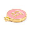 Golden Plated Alloy Enamel Charms X-ENAM-Q437-14B-2